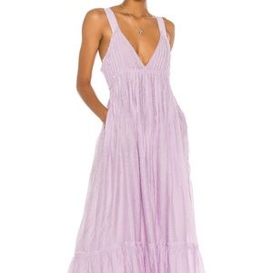 Frankie Pintuck Lavender Free People Maxi Dress